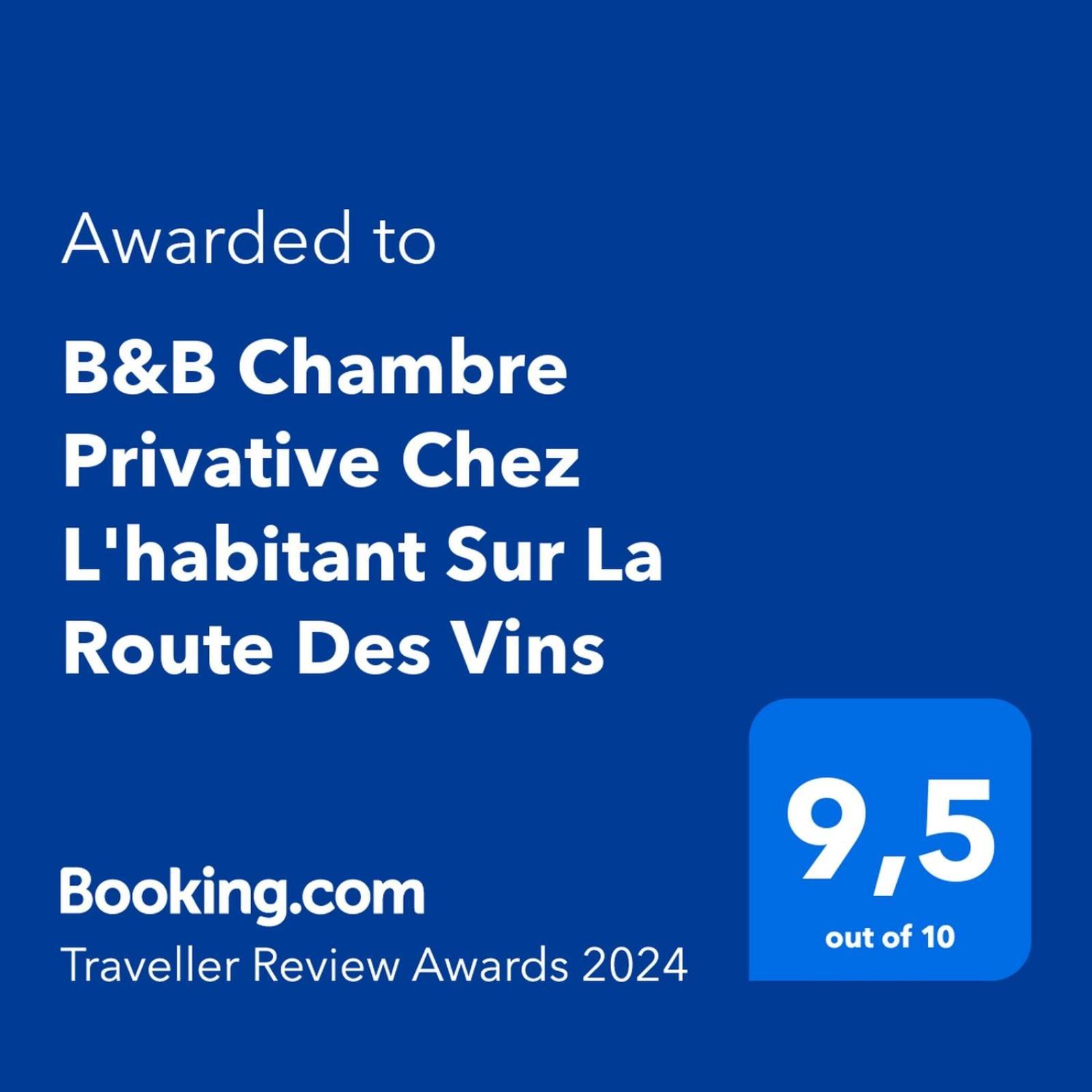 B&B Chez L'Habitant Chambre Privative Sur La Route Des Vins Tv Parking Box Velo Issenheim Exteriér fotografie